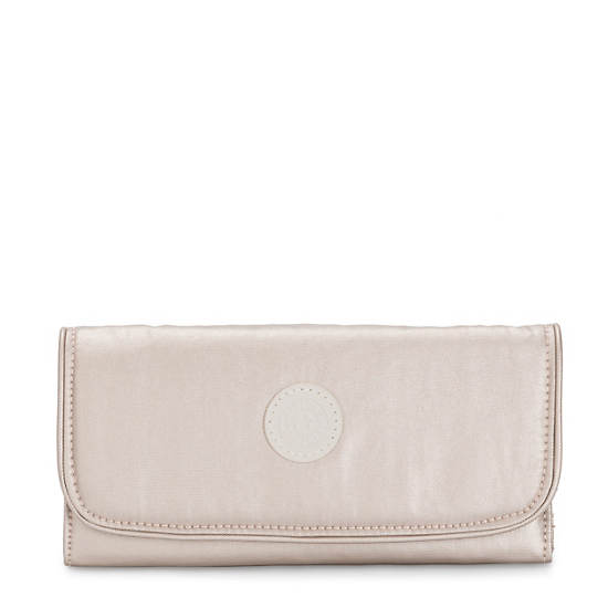 Kipling Money Land Metallic Snap Cüzdan Bej Rengi | TR 1428MQ